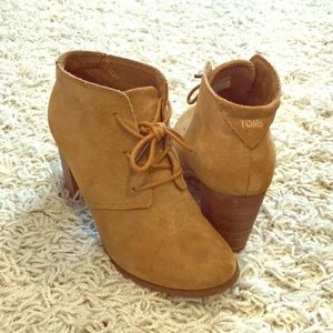 TOMS suede booties